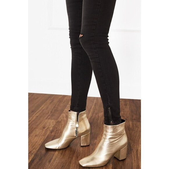 💕ANINE BING💕 CROPPED JEAN WITH ZIPPERS CHARCOAL - Picture 7 of 16